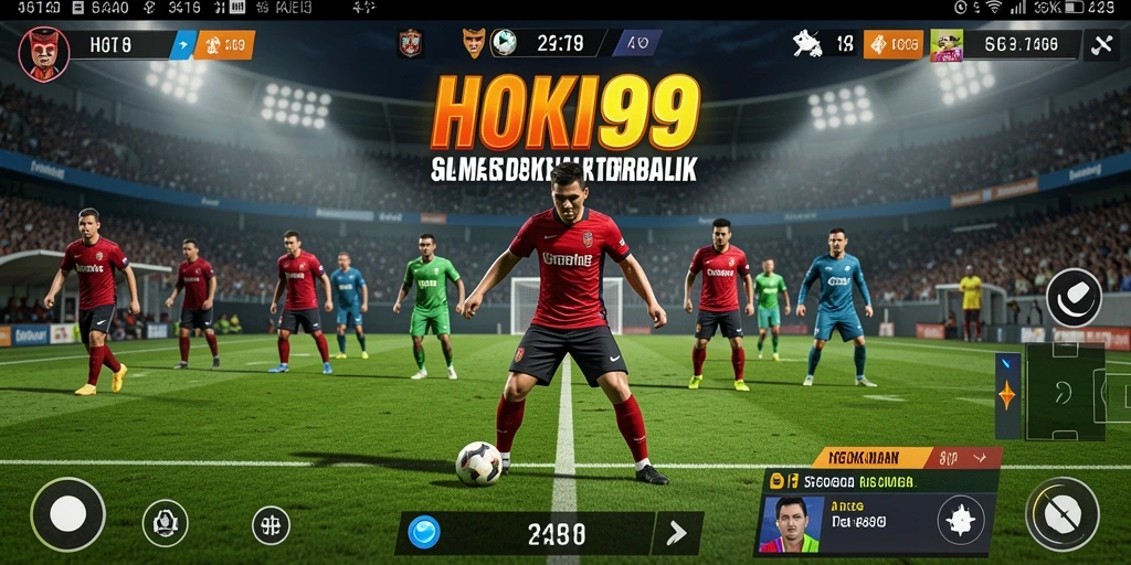 Gameplay seru HOKI99 dengan aksi sepak bola yang mendebarkan.