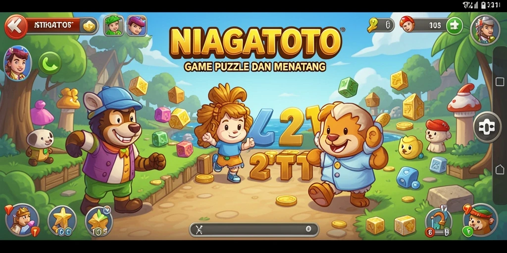 Tampilan gameplay seru dari NIAGATOTO yang menantang.