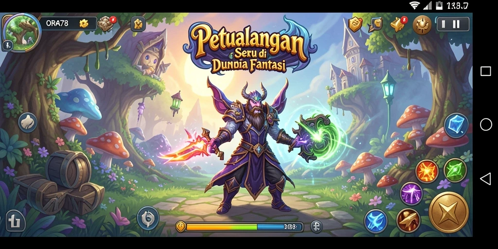 Screenshot menunjukkan aksi seru dalam petualangan ORA78.